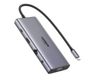 UGREEN Hub USB-C CM639 HDMI VGA 2xUSB-C 2x USB SD/TF RJ45 AUX PD 4K - 1488848 - zdjęcie 1
